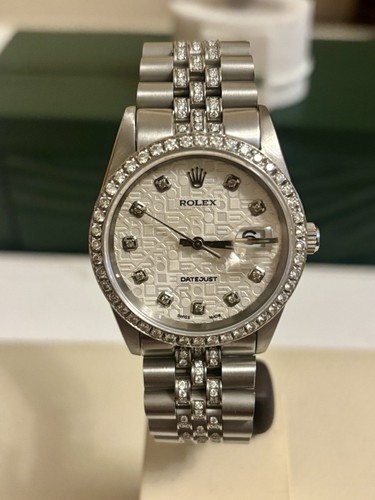 Rolex custom diamond - diamond, bezel