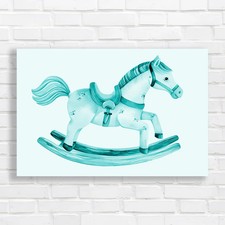 Whimsical Wooden Rocking Horse