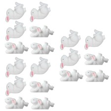  3 Sets Cake Decoration Cartoon Topper Rabbit Adornment Microlandscape