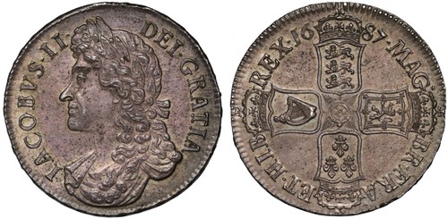 James 1687 crown - ii,