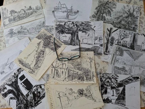 Job lot medium sketches - of,