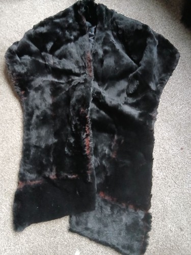 Vintage real fur stole shawl - real,