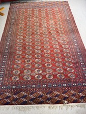Vintage Hand-Knotted Bokhara