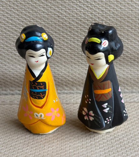 Tianjin clay geisha dolls - tianjin, set