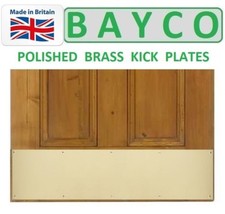 POLISHED BRASS KICK PLATE DOOR