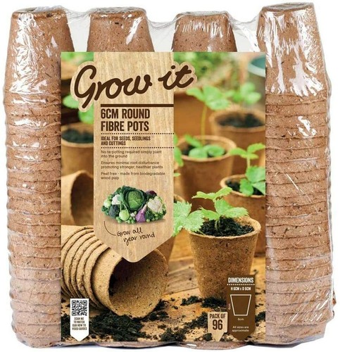 Fibre flower pots round - flower,