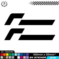2 x RACING LINE Vinyl Sticker Decal Car Window Bumper Graphic Race Rally JDM