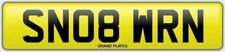 WARREN SNOB NUMBER PLATE SN08 WRN CHERISHED CAR REG WREN WARRENS NO ADDED FEES