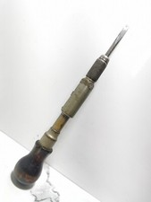 ANTIQUE 9" STANLEY 35 RATCHET SCREWDRIVER 1915 PATENT CARPENTRY TOOLS REF1057