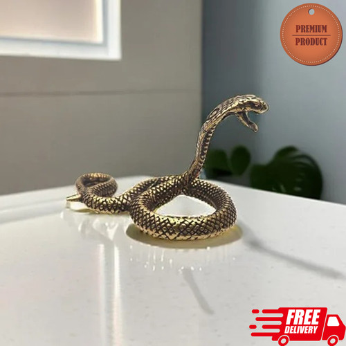 Copper brass snake - brass, figurine
