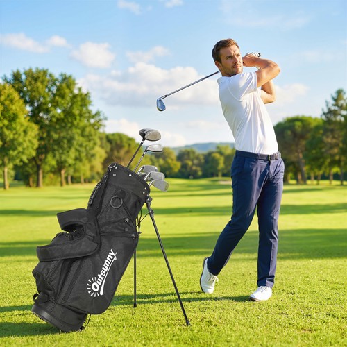 Outsunny golf stand - bag, way
