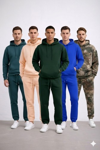 Men full tracksuit set plain - men's,