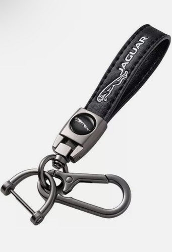 Jaguar luxury leather keychain - jaguar,