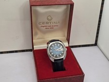 CERTINA DS-2  Day/Date Automatic Rare Blue dial. Vintage. 1970s. Working