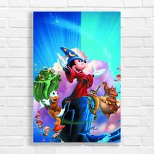 Magical Disney Sorcerer Mickey Original Canvas Print Large Picture Wall Art