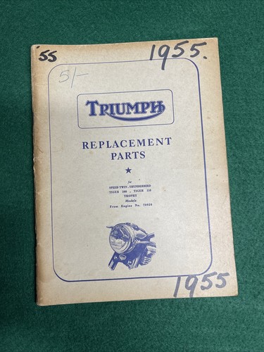 Triumph parts catalogue book - triumph,
