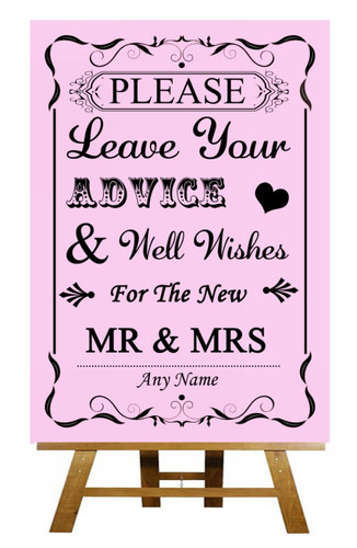 Pink guest book wish tree - pink,