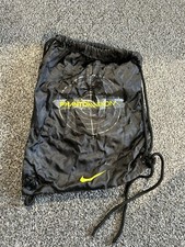 Rare Nike Phantom Venom Black Drawstring Bag Football Boot Trainer Bag 