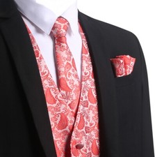 Men's Paisley Waistcoat + Tie
