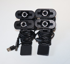 Job Lot of 4x USB Webcams - 1080P Full HD, Built-in Microphone - Used