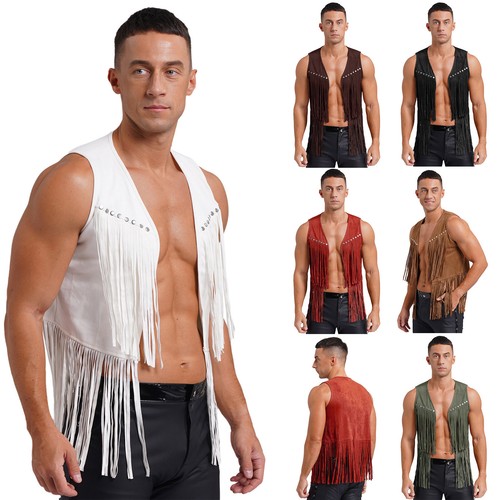 Mens western cowboy - mens, vest