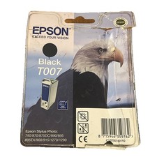 Epson T007 Black Ink Cartridge Genuine Eagle Boxed 790 870 895 1270 1290