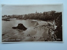 Old B&W RP PC North Shore, Tenby. Pembrokeshire. Unposted.