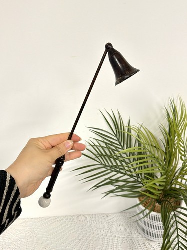 Candle snuffer with - with, porcelain