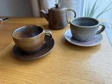 Choice of Genware  Terra Porcelain Tea Pot or Tea Cup and Saucers