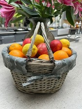 Grey Wicker Shopper Shopping