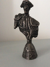 Spanish MATADOR Bull Fighter SCULPTURE signed Bronze