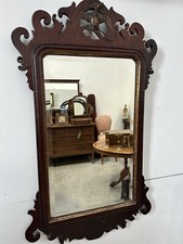 Antique Georgian Ho Ho Bird Walnut Giltwood Mirror - Thomas Chippendale Style