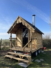 Mobile Sauna -Sauna Trailer -Log burner Sauna On Wheels -Log Gazebo Sauna