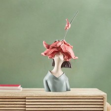 Girl Statue Sculpture Flower