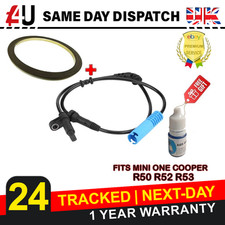FITS MINI MINI COOPER S R50 R52 R53 ABS SPEED SENSOR & ABS PICK UP RING FRONT