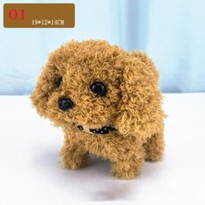 Electronic Robot Dog Lifelike Walking Barking Wagging Tail Puppy Plush Toy Gift
