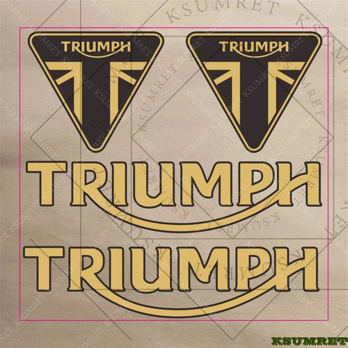 Triumph reflective tank decal - tank,