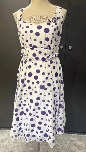 Bravissimo white purple polka - bravissimo, white/purple