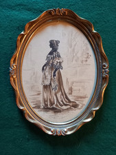 Gilt-framed watercolour -