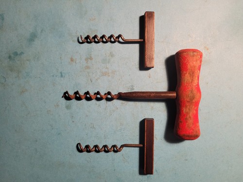 Vintage corkscrew with - corkscrew,