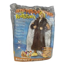 Barney Rubble Halloween Costume + Wig Adult The Flintstones Rubie's One Size Men
