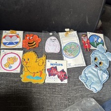 10 Vintage Fabric Sew On Patches Badges children’s badges #O 