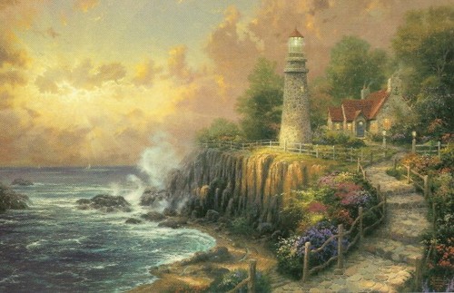 Thomas kinkade light peace - kinkade,