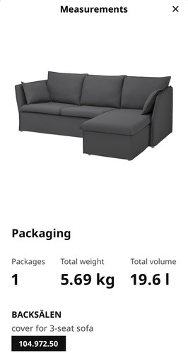 Bnib ikea backsalen cover for - bnib,