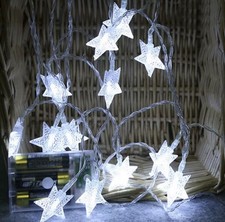 String Star Fairy Lights White