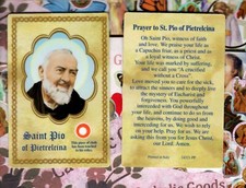 St.  Pio - Relic Plastic Holy