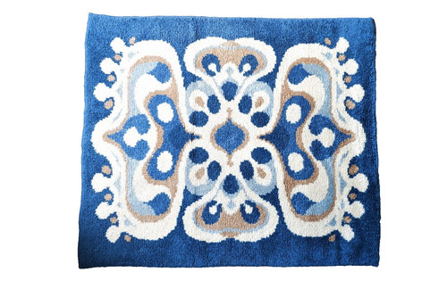 Vintage 70s 60s retro blue