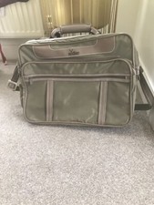 Antler Hand Luggage Case Travel Cabin Bag Green & Brown