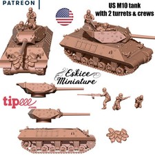 WWII US M10 Tank Destroyer
