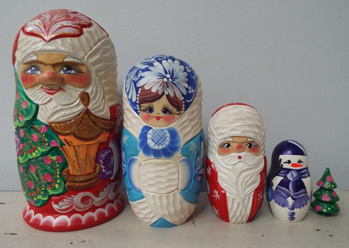 Russian christmas nesting - christmas,